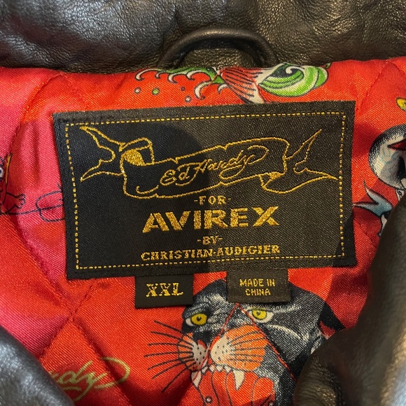 NEW. Ed Hardy Leather Jacket - Picture 3 of 6
